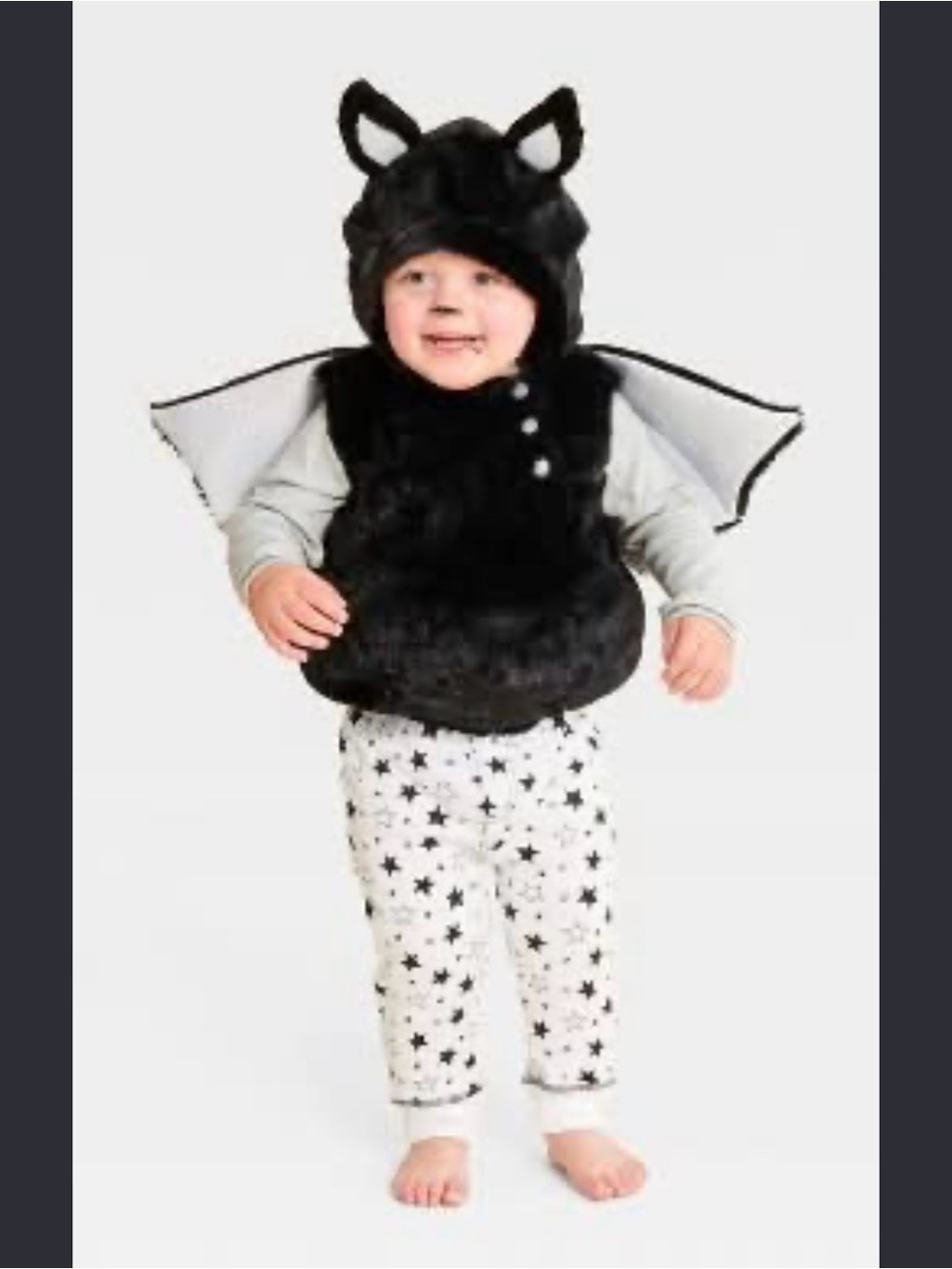 Black Bat Plush Baby/Toddler Costume